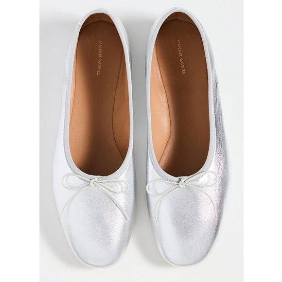 MANSUR GAVRIEL Women's Dream Silver Ballerina Flats Sz EU41.5/US10.5 - Picture 2 of 14